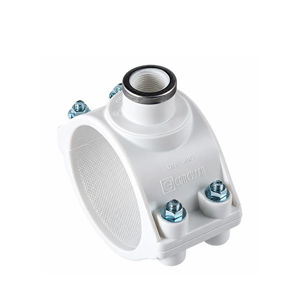 Abrazadera 1 1/2" a 1/2" para Agua 2 Cuerpos Concyssa — vista principal