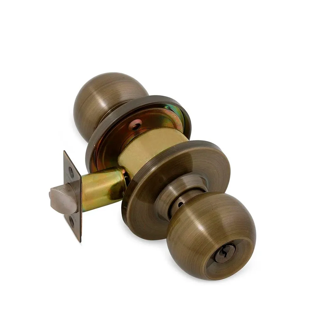 Cerradura Chapa Pomo Dormitorio Bronce Antiguo BA07 Forte