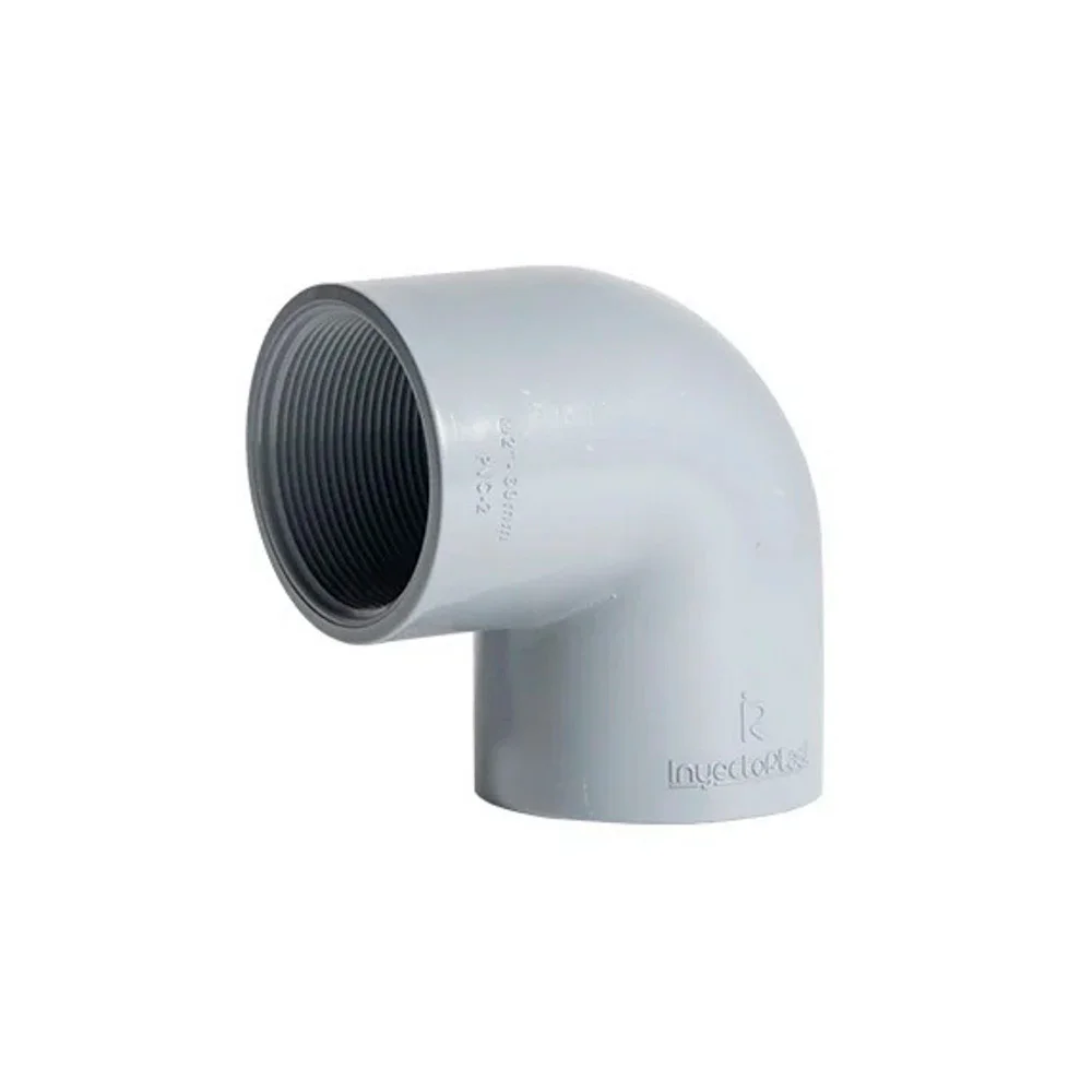 Codo PVC 1 1/2" X 90° con Rosca Inyectoplast