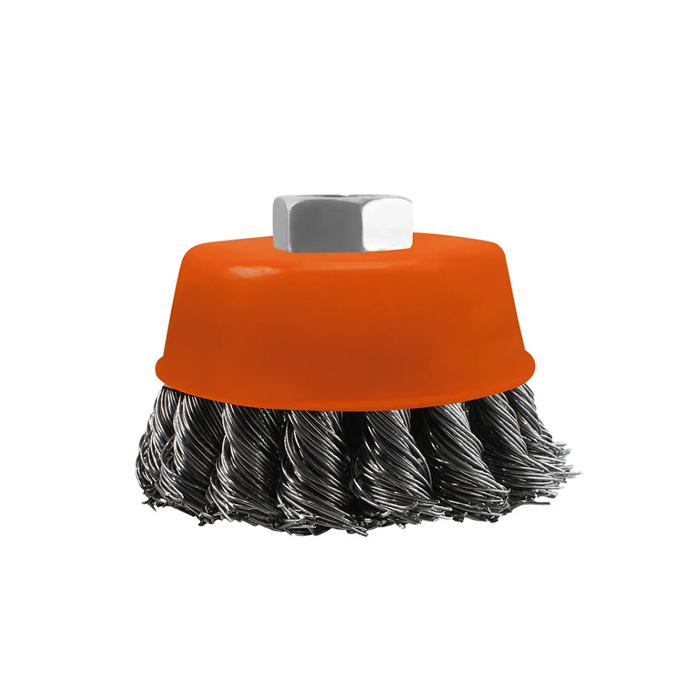 Escobilla Copa 3" 75MM Acero Trenzada ASK08904 Asaki