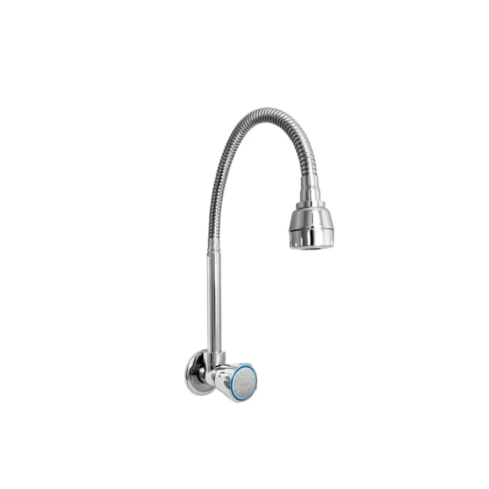 Llave de Lavadero Pico de Ganzo Flexible Pared Italgrif Baru