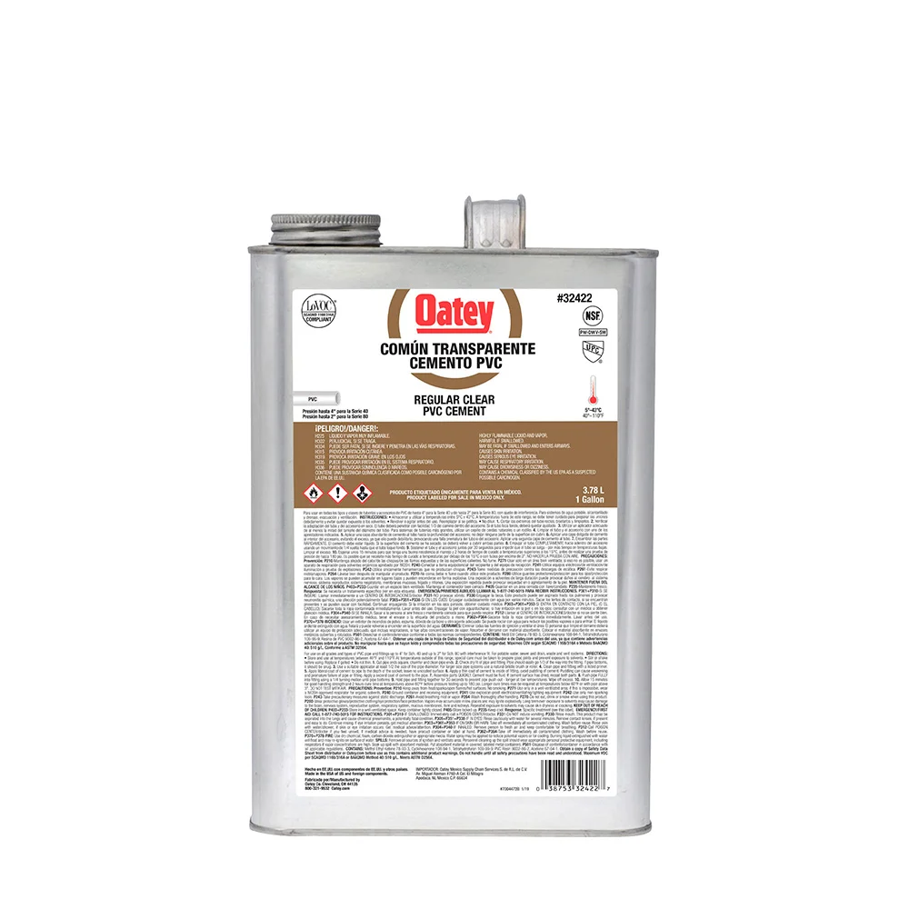 Pegamento Regular Dorado Oatey 1 Galon