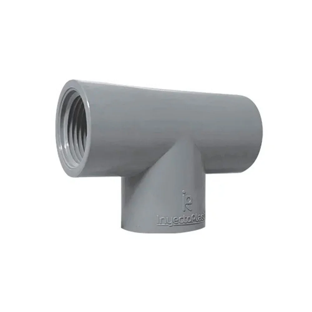 TEE PVC Agua 2" con Rosca Inyectoplast